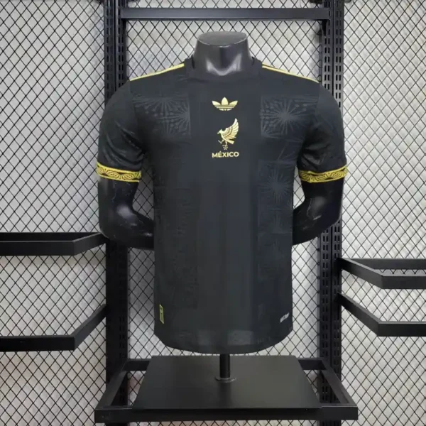Mexico 2025-26 Black Gold Pattern Special Edition Jersey Player Version