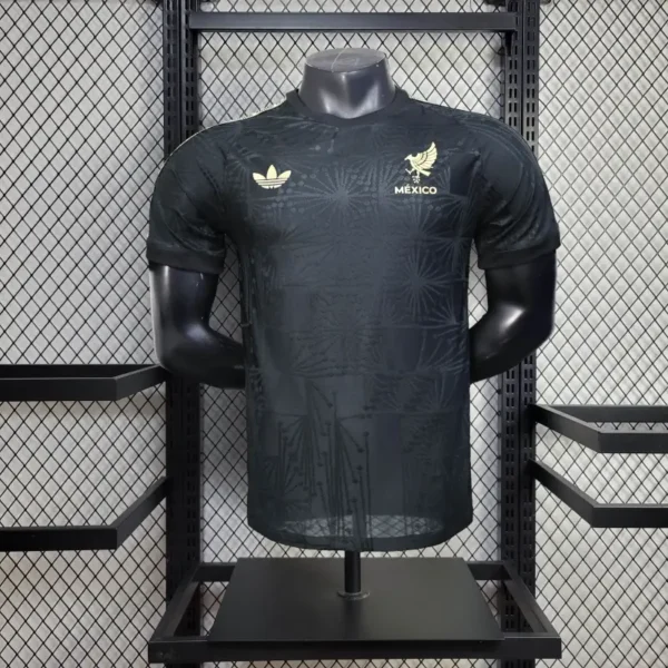 Mexico 2025-26 Gold Cup Edition Black Jersey Player Version