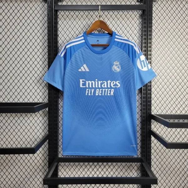 Real Madrid 2025-26 Blue Goalkeeper Jersey