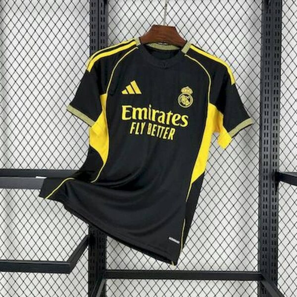 Real Madrid 2025-26 Black Yellow Special Edition Jersey