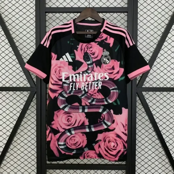 Real Madrid 2025-26 Pink Rose Snake Special Edition Jersey
