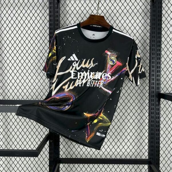Real Madrid x Louis Vuitton 2025-26 Black Colorful Special Edition Jersey