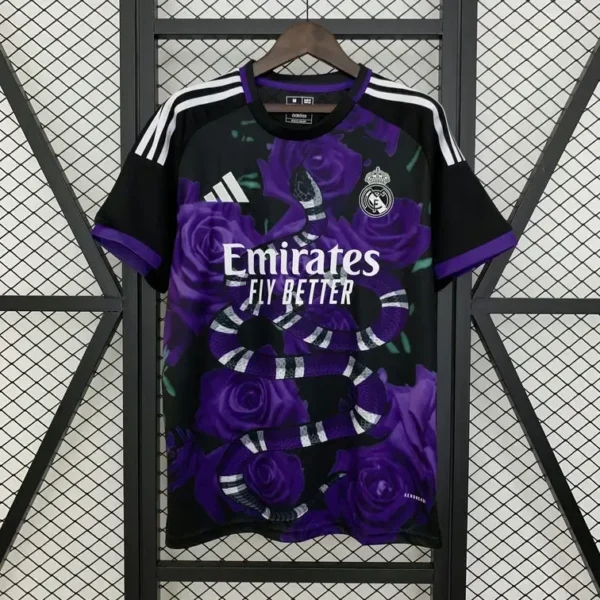 Real Madrid 2025-26 Purple Rose Snake Special Edition Jersey