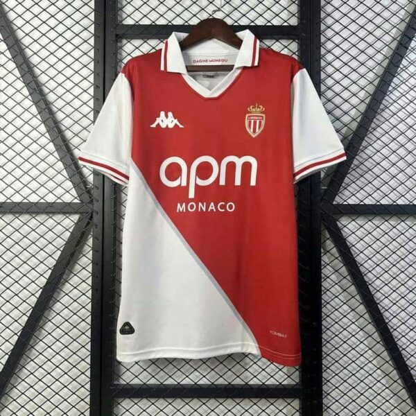 AS Monaco 2025-26 Home Jersey Fan Version