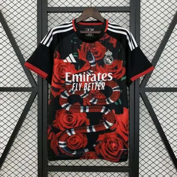 Real Madrid 2025-26 Red Rose Snake Special Edition Jersey