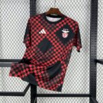Benfica 2025-26 Black Red Pre-match Training Jersey