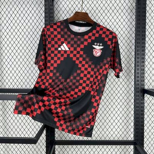 Benfica 2025-26 Black Red Pre-match Training Jersey