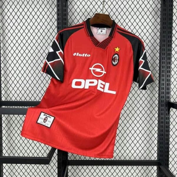 AC Milan 1998-99 Red Away Retro Jersey