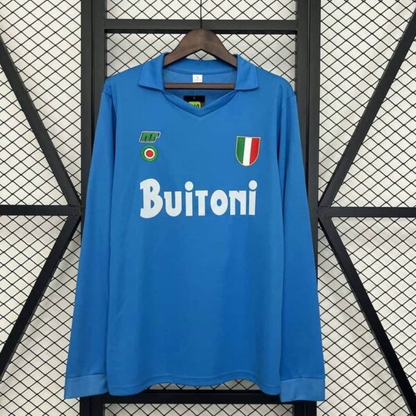 Napoli 1987-88 Home Retro Long Sleeve Jersey
