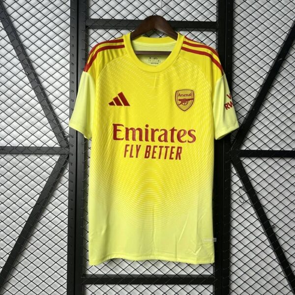 Arsenal 2025-26 Yellow Goalkeeper Jersey