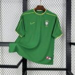 Brazil 1998-99 Green Goalkeeper Retro Jersey