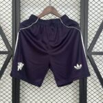 Manchester United 2025-26 Purple White Trim Shorts