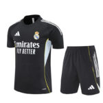 Real Madrid 2025-26 Black Short Sleeve Training Kit