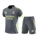Real Madrid 2025-26 Dark Grey Short Sleeve Training Kit