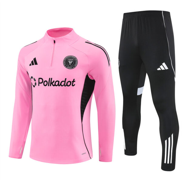 Inter Miami CF 2025-26 Pink Half Zip Long Sleeve Training Kit