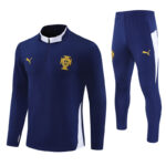 Portugal 2025-26 Royal Blue Half Zip Long Sleeve Training Kit