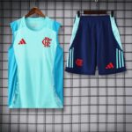 Flamengo 2025-26 Light Blue Vest Training Kit
