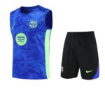 Barcelona 2025-26 Blue and Neon Green Vest Training Kit