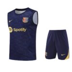 Barcelona 2025-26 Dark Blue with Gold Vest Training Kit