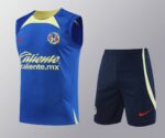 Club America 2025-26 Blue Gray Vest Training Kit