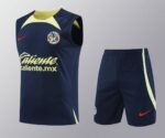 Club America 2025-26 Navy Yellow Vest Training Kit