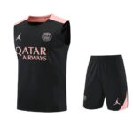 PSG 2025-26 Black Pink Vest Training Kit