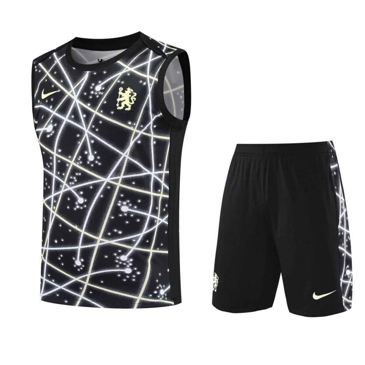 Chelsea 2025-26 Black Galaxy Vest Training Kit - Image 1