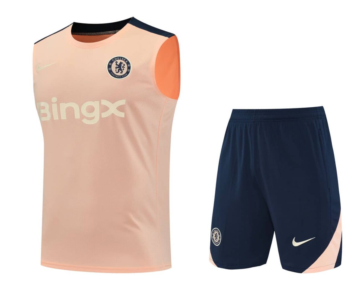 Chelsea 2025-26 Peach Vest Training Kit - Image 1