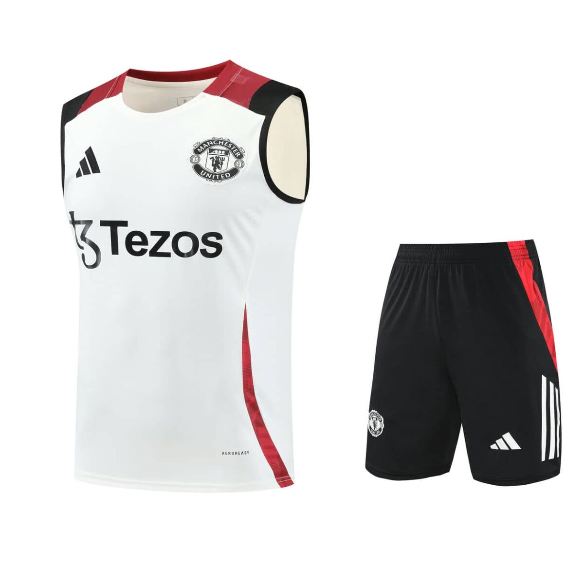 Manchester United 2025-26 White Vest Training Kit - Image 1