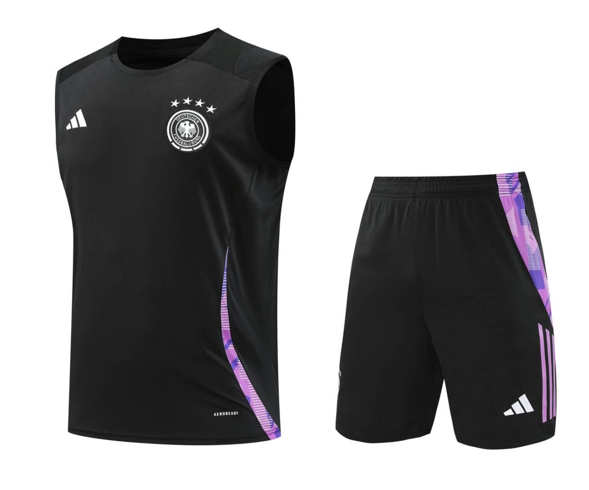 Germany 2025-26 Black Vest Training Kit - Image 1