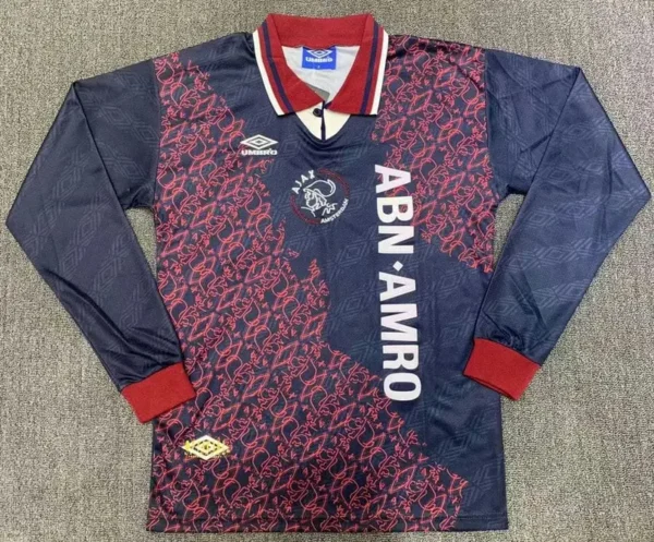 Ajax 1995-96 Away Retro Long Sleeve Jersey