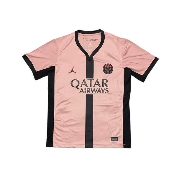 PSG 2025-26 Light Pink with Black Stripe Special Edition Jersey