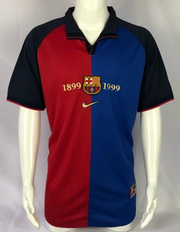 Barcelona 1999-00 Home Commemorative Edition Retro Jersey