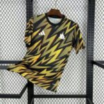 AS Roma 2025-26 Black Yellow Lightning Pre-Match Training Jersey