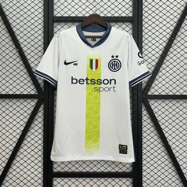 Inter Milan 2025-26 White Scudetto Special Edition Jersey