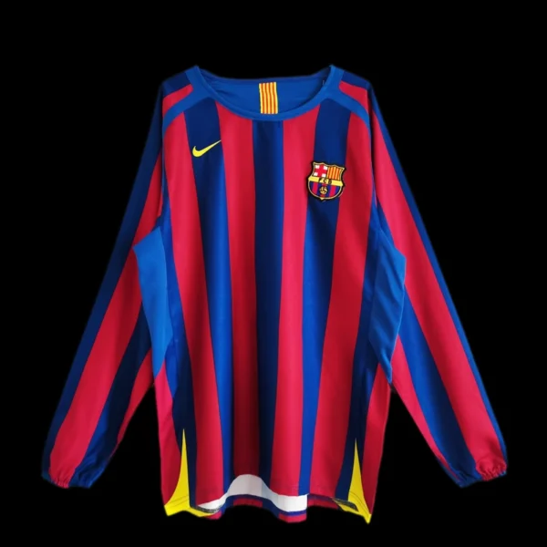 Barcelona 2005-06 Home Retro Long Sleeve Jersey