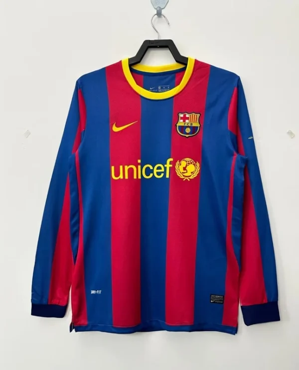 Barcelona 2010-11 Home Retro Long Sleeve Jersey
