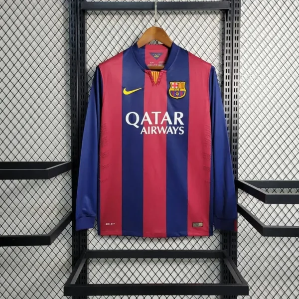 Barcelona 2014-15 Home Retro Long Sleeve Jersey