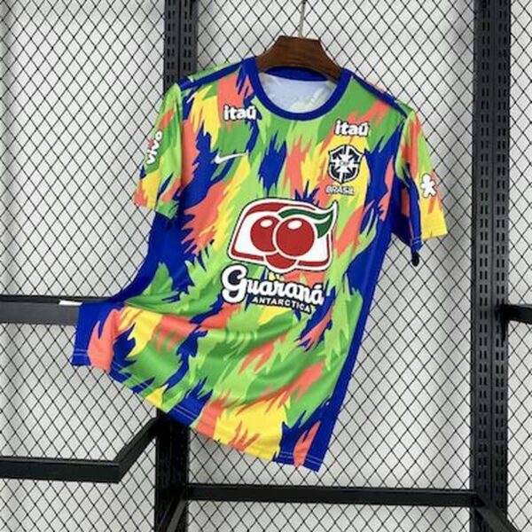 Brazil 2025-26 Colorful Pre-Match Training Jersey