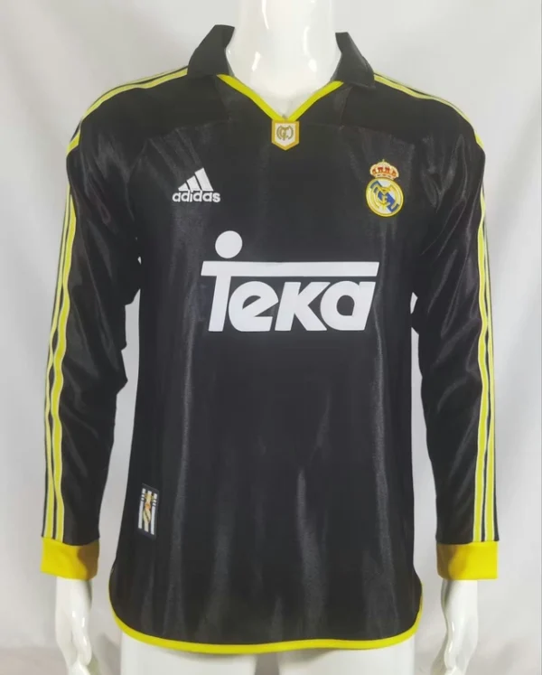 Real Madrid 1999-01 Away Retro Long Sleeve Jersey