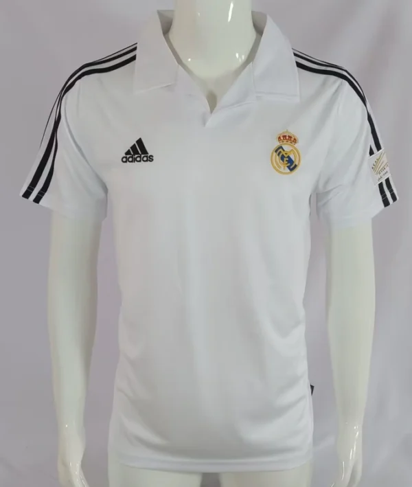 Real Madrid 2001-02 Home Champions League Retro Jersey