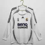 Real Madrid 2006-07 Home Retro Long Sleeve Jersey
