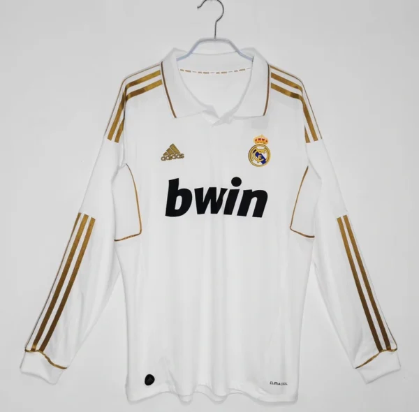 Real Madrid 2011-12 Home Retro Long Sleeve Jersey