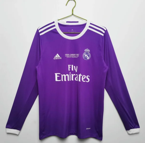 Real Madrid 2016-17 Away Retro Long Sleeve Jersey