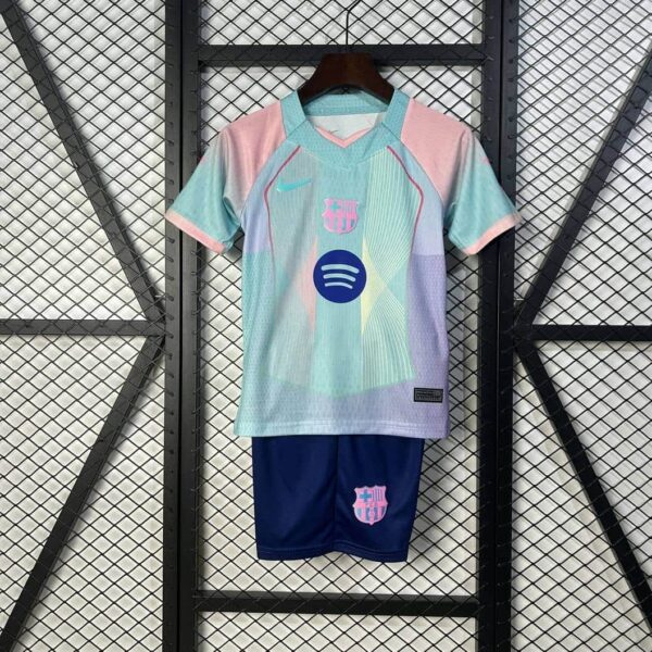 Barcelona 2025-26 Pastel Special Edition Kids Kit