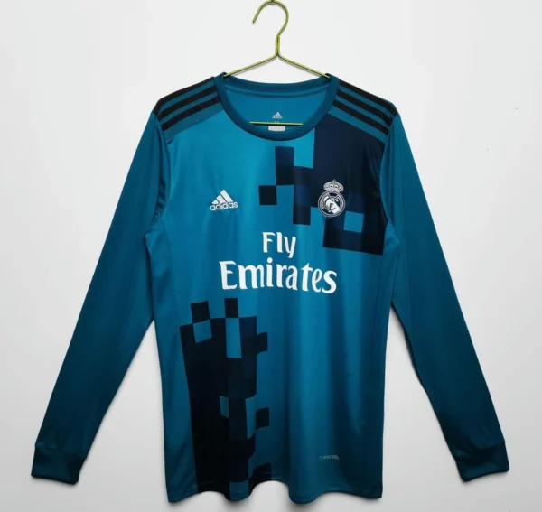 Real Madrid 2017-18 Second Away Retro Long Sleeve Jersey