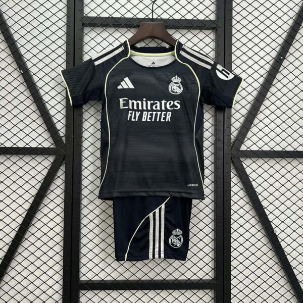 Real Madrid 2025-26 Away Kids Kit