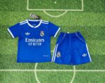 Real Madrid 2025-26 Second Away Kids Kit