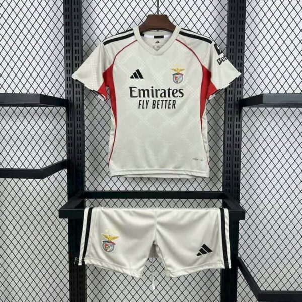 Benfica 2025-26 Away Kids Kit