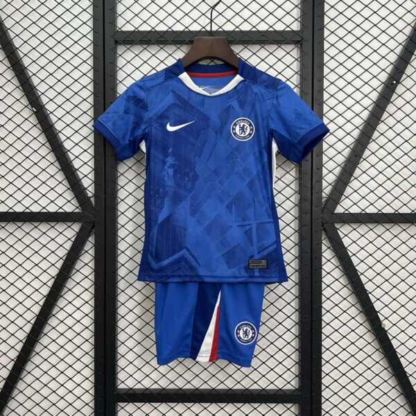 Chelsea 2025-26 Home Kids Kit